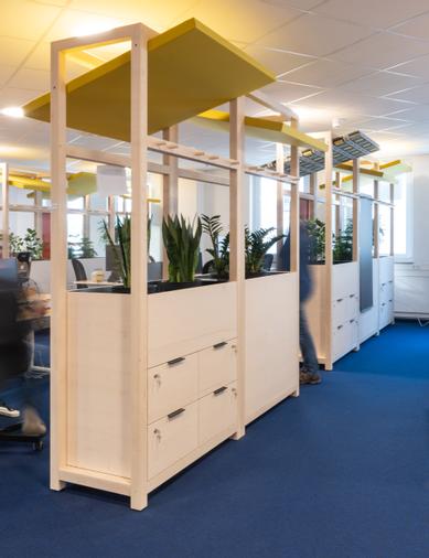 Offener Arbeitsbereich für angenehmes Team-Work