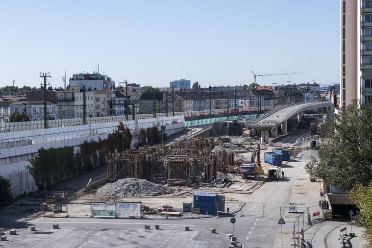 Abbruch-Abschnitt Hochstraße Süd