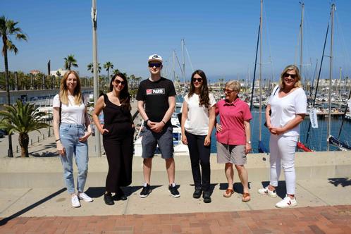 Das Team beim Teamevent in Barcelona