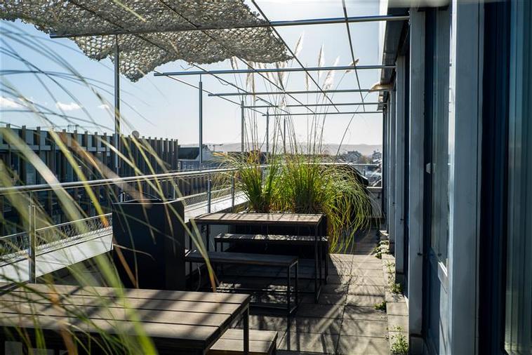 Unsere wunschöne Dachterrasse über Karlsruhe