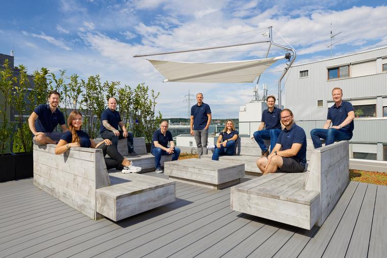 Unser Team auf der Dachterrasse