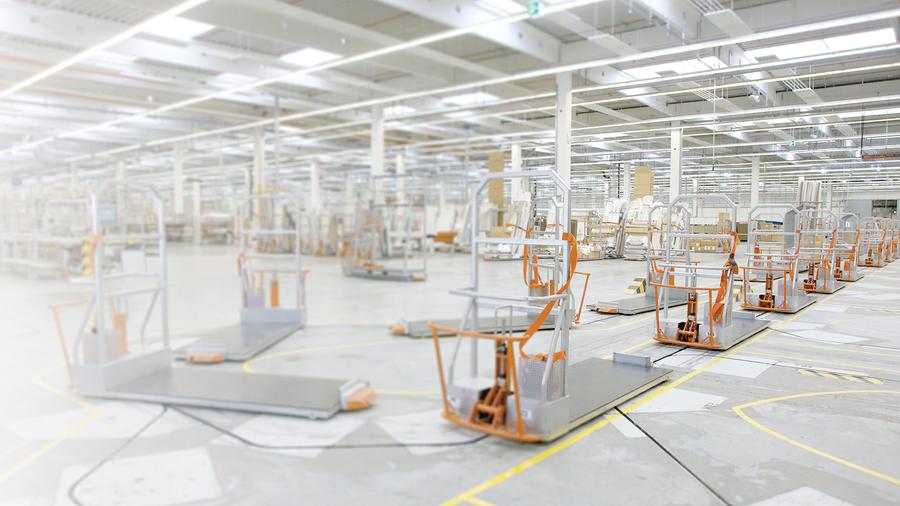 Unterflur-Förderanlage