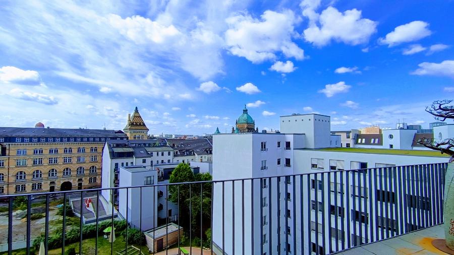 Blick auf das Bundesverwaltungsgericht, Leipzig 