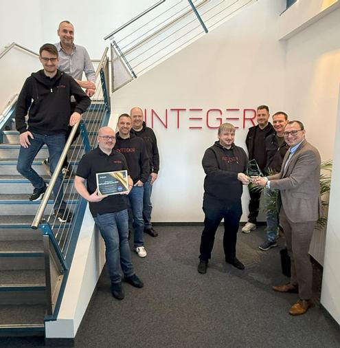 Verleihung des Preises als  "Infinigate & Sophos Fastlane Partner Award in der Kategorie MSP"