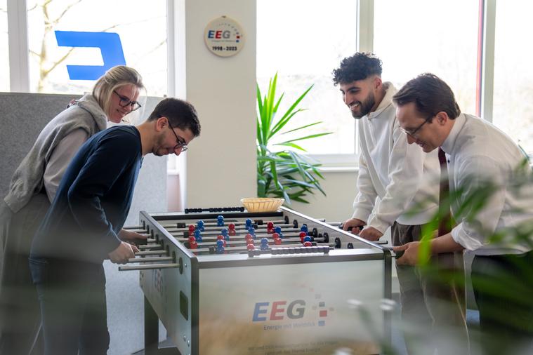 Tischkicker im Pausenraum