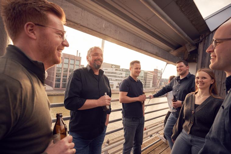Teile des Teams im Münsteraner Büro