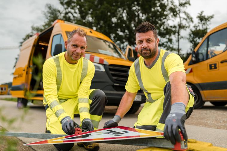 Das Team bei der Arbeit