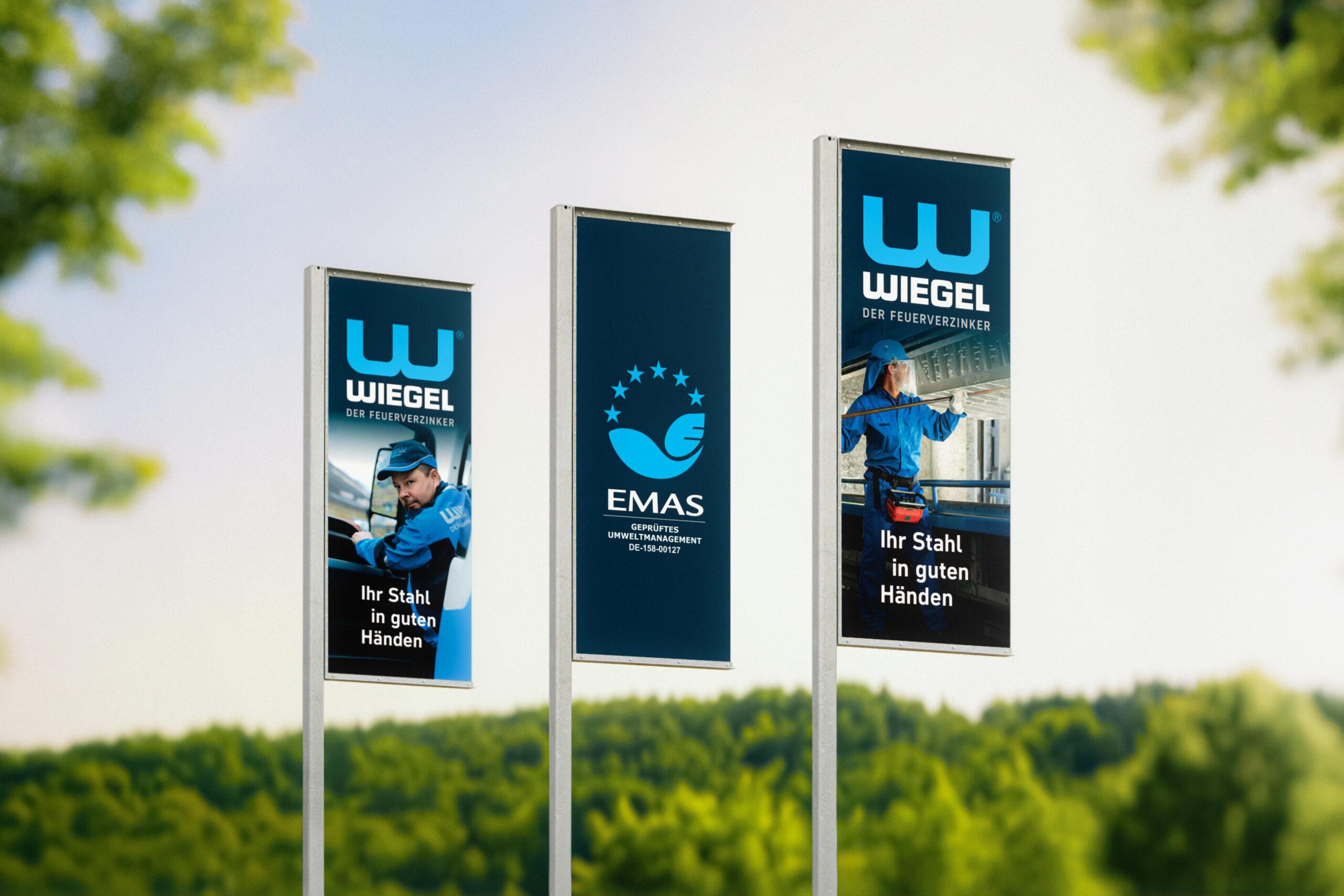 Flaggen mit Logo