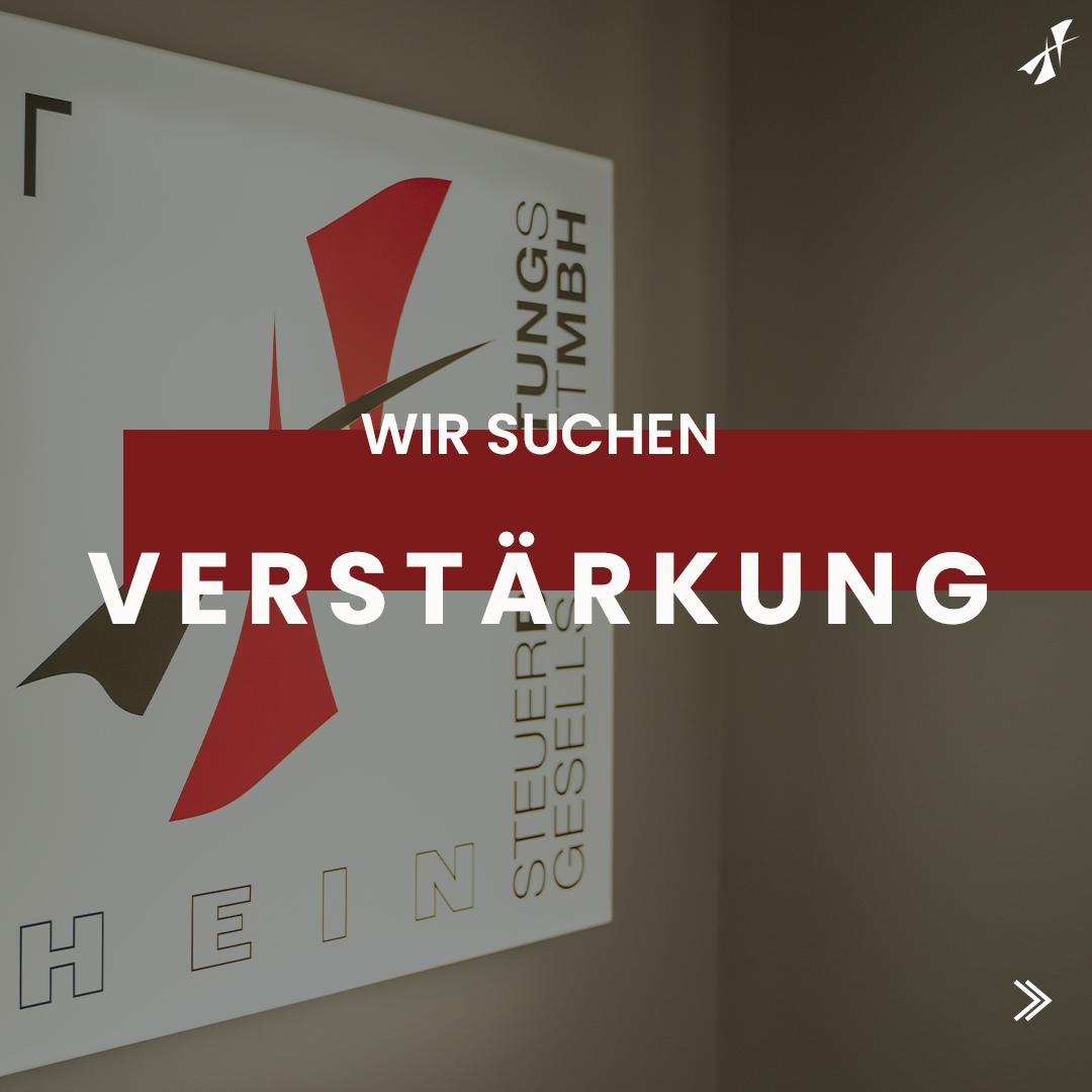 Logo mit Text zur Bewerbung