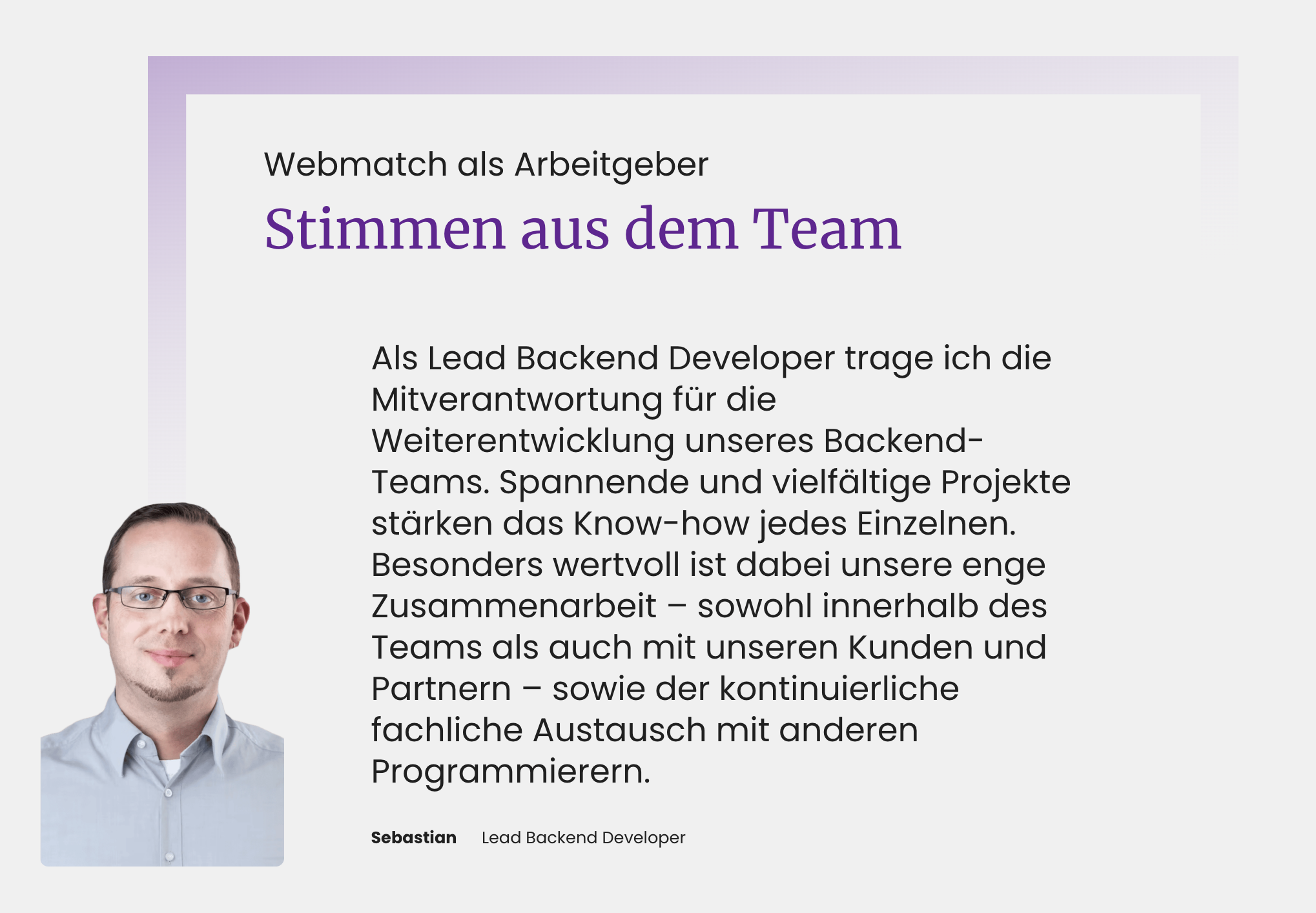 Stimme aus dem Team