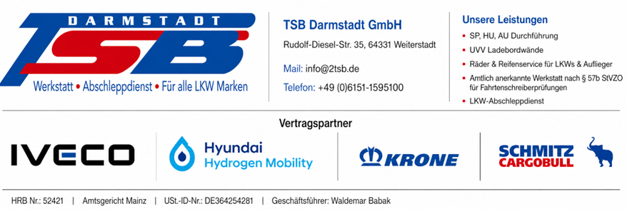 Signatur mit Kontakt und Partner