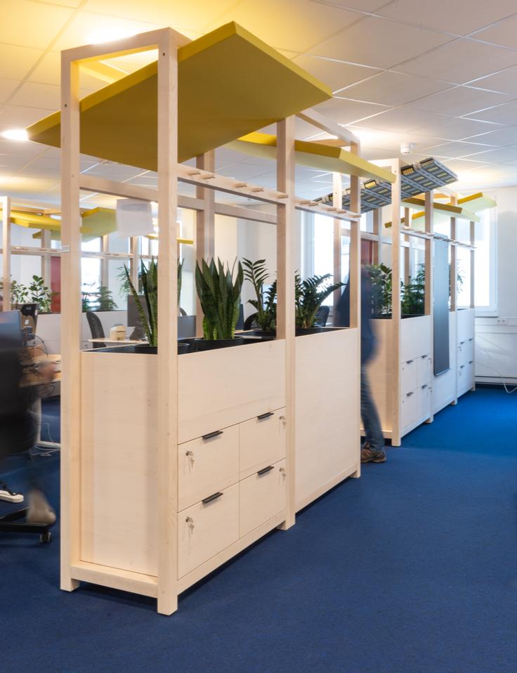Offener Arbeitsbereich für angenehmes Team-Work