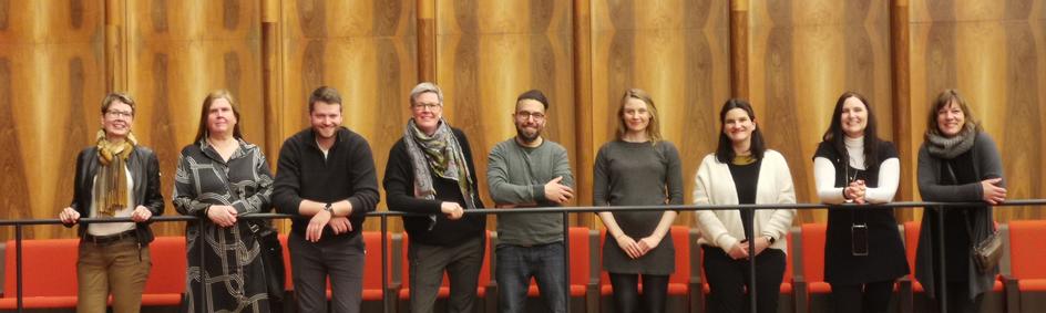 unser Team bei der diesjährigen cadventure-Ausfahrt im Konzetsaal des Carmen-Würth-Forums