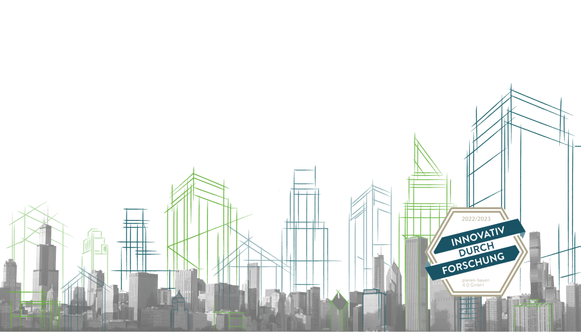 Website-Header mit Siegel