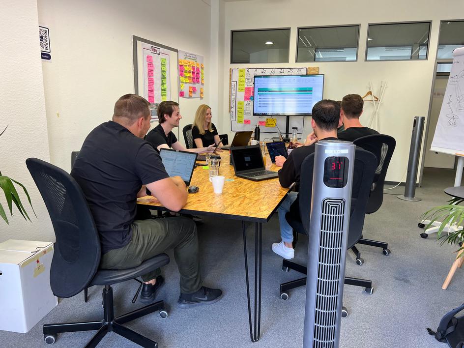 Unser Team beim OKR Review