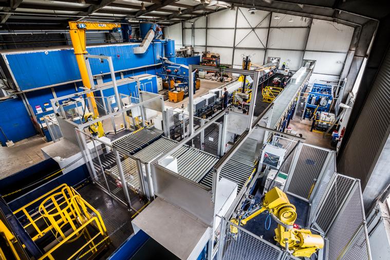 Produktion Kühlgeräterecycling