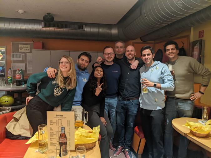 Mixed team at our Bowling event