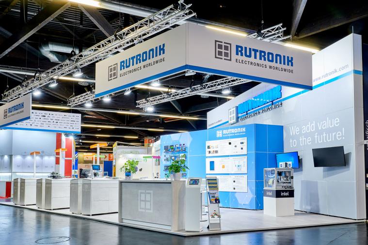 Rutronik-Stand auf Fachmesse