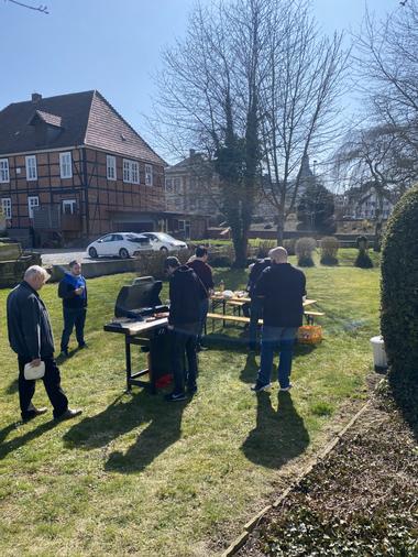 Abschlussgrillen nach dem Sprint