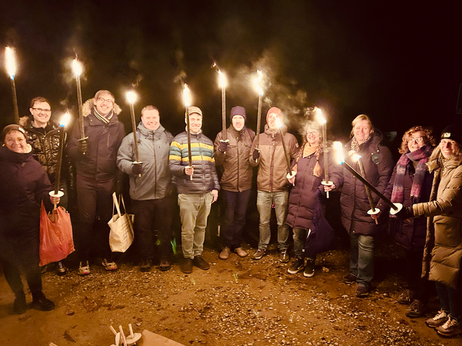 Teamevent Fackelwanderung Geroldsauer Wasserfälle