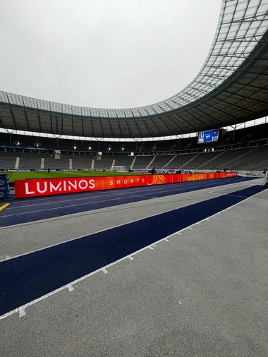 Luminos Sports, Animation, Olympiastadion, LED Bande, Technik, Fußball, Sport