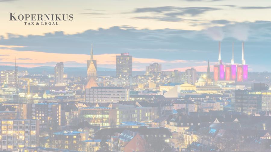Hannover in der Abendämmerung