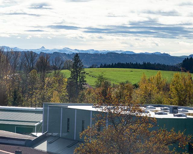 Blick auf die Berge